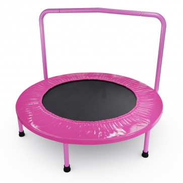 Батут с поручнем DFC JUMPFIT 36'' розовый - 1