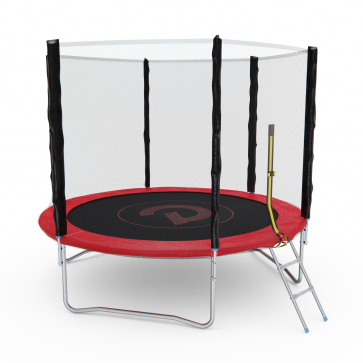 Батут с сеткой DFC PELPO 8ft с лестницей, RED - 4