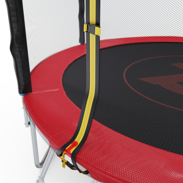 Батут с сеткой DFC PELPO 8ft с лестницей, RED - 6